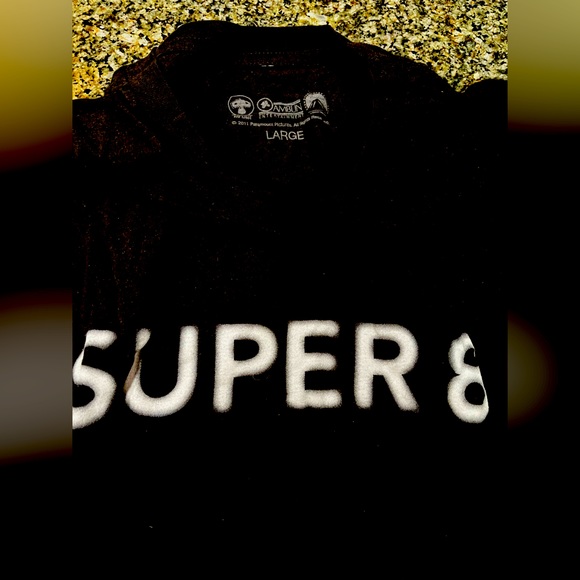 Super 8 Movie Tee Shirt. Black. - Picture 2 of 2
